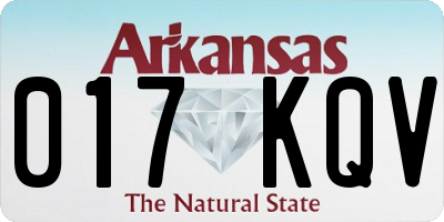 AR license plate 017KQV
