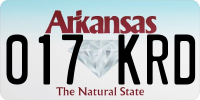 AR license plate 017KRD