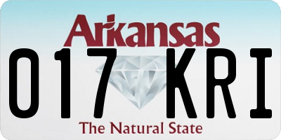 AR license plate 017KRI