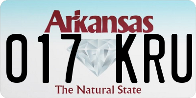 AR license plate 017KRU