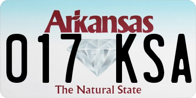 AR license plate 017KSA