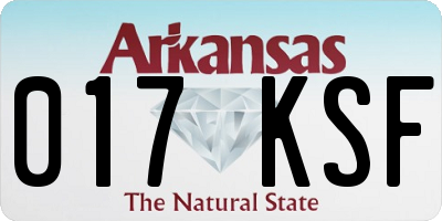 AR license plate 017KSF