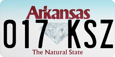 AR license plate 017KSZ