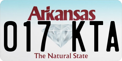 AR license plate 017KTA