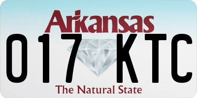 AR license plate 017KTC