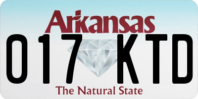 AR license plate 017KTD