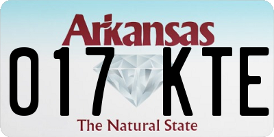 AR license plate 017KTE
