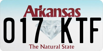 AR license plate 017KTF