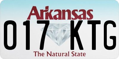 AR license plate 017KTG