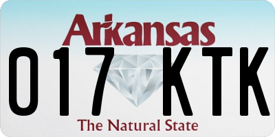 AR license plate 017KTK