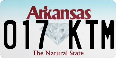 AR license plate 017KTM