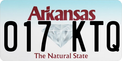 AR license plate 017KTQ