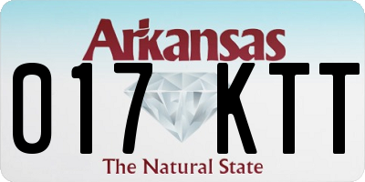AR license plate 017KTT