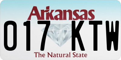 AR license plate 017KTW