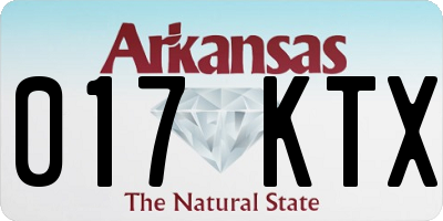 AR license plate 017KTX