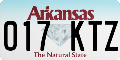AR license plate 017KTZ