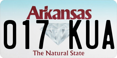 AR license plate 017KUA