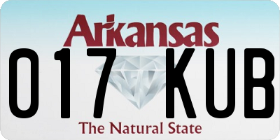 AR license plate 017KUB