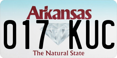 AR license plate 017KUC
