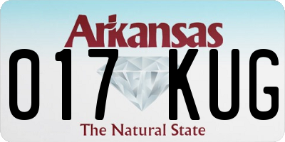 AR license plate 017KUG
