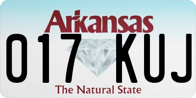 AR license plate 017KUJ