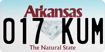 AR license plate 017KUM