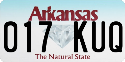 AR license plate 017KUQ