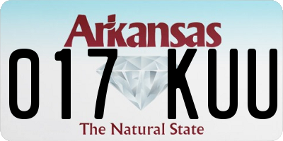 AR license plate 017KUU