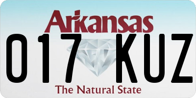 AR license plate 017KUZ