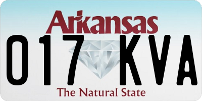 AR license plate 017KVA