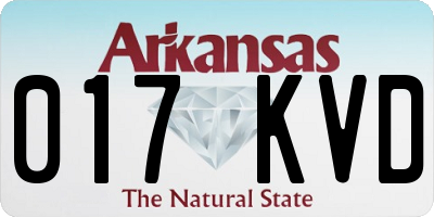 AR license plate 017KVD
