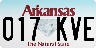 AR license plate 017KVE