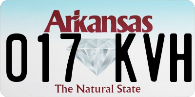 AR license plate 017KVH