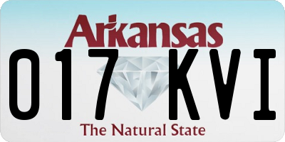 AR license plate 017KVI