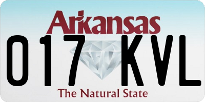 AR license plate 017KVL