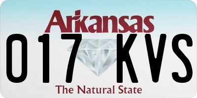 AR license plate 017KVS