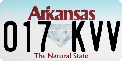 AR license plate 017KVV