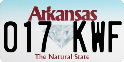 AR license plate 017KWF