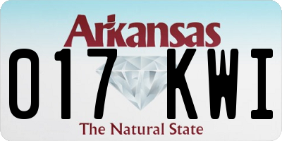 AR license plate 017KWI