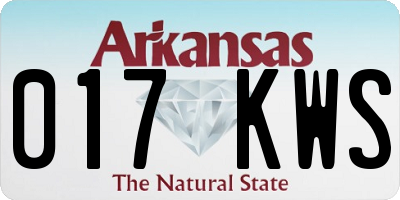 AR license plate 017KWS