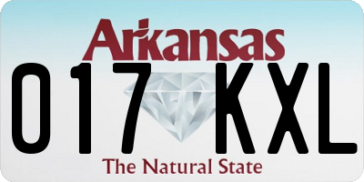 AR license plate 017KXL