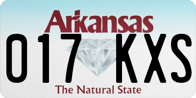 AR license plate 017KXS