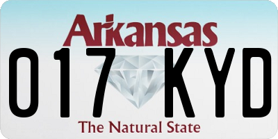 AR license plate 017KYD