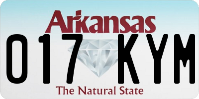 AR license plate 017KYM