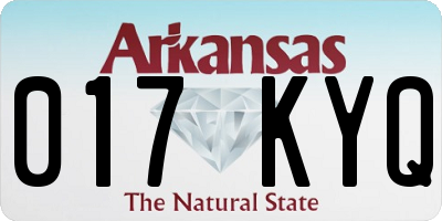 AR license plate 017KYQ