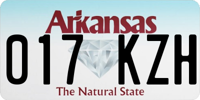 AR license plate 017KZH