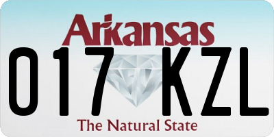 AR license plate 017KZL