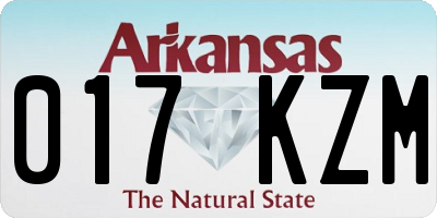 AR license plate 017KZM