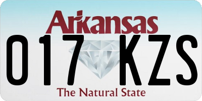 AR license plate 017KZS