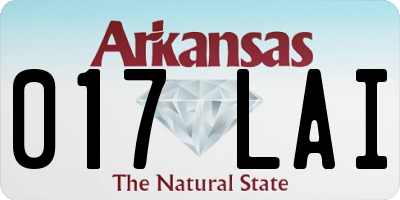 AR license plate 017LAI